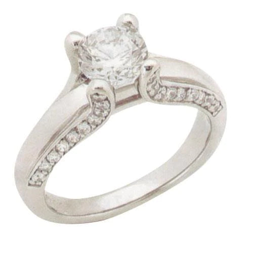 2.01 Carats Real Diamond Antique Look Ring With Accents Gold New