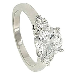 2.01 Natural Diamond Royal Engagement Ring Three Stone Jewelry New