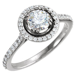 2.06 Carats Round Brilliant Natural Diamond Engagement Ring Jewelry New