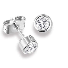 2.10 Carats Natural Diamond Studs Earring White Gold