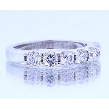 2.10 Carats Round Real Diamond Anniversary Band White Gold 14K