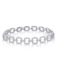 2.2 Ct Sparkling Natural Diamond Ladies Bracelet 14K White Gold