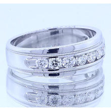 2.20 Carats Round Real Diamond Anniversary Band Jewelry White Gold 14K