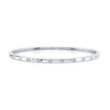 2.20 Ct Brilliant Cut Natural Diamond Ladies Bangle 14K White Gold