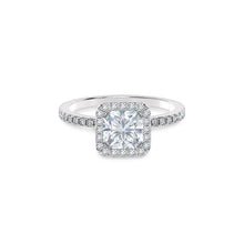 2.21 Carats Radiant And Round Cut Genuine Diamond Ring 14K White Gold New