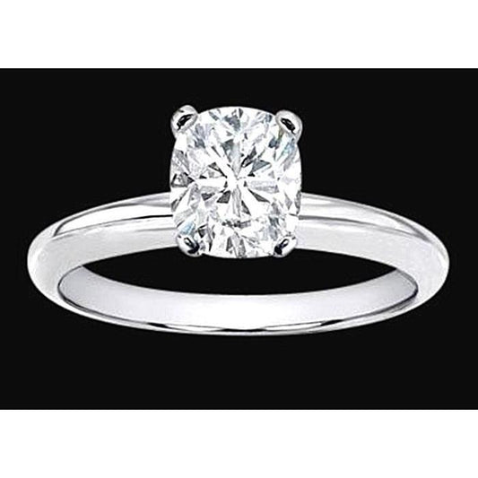 2.25 Carat Cushion Natural Diamond Engagement Ring Solitaire