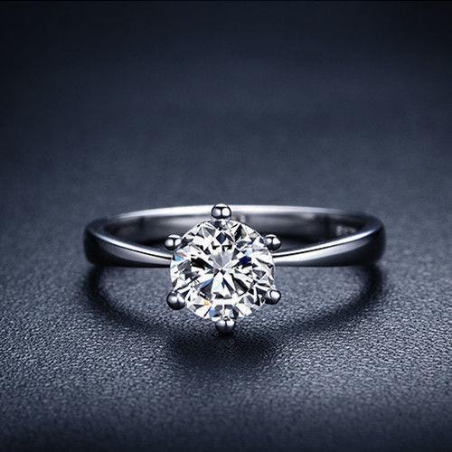 2.25 Carat Genuine Sparkling Diamond Anniversary Ring White Gold 14K