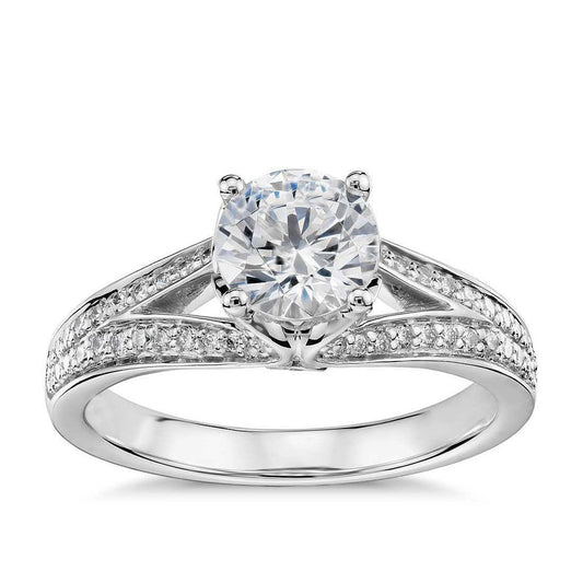2.25 Carats Solitaire With Accent Genuine Diamonds Anniversary Ring New