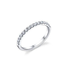 2.25 Ct Prong Set Round Cut Genuine Diamonds Women Wedding Band