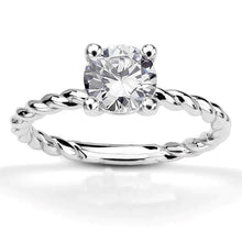 2.25 Ct Round Brilliant Cut Real Diamond Wedding Solitaire Ring