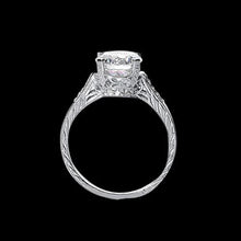 2.26 Carat Real Diamond Vintage Style Wedding Ring White Gold