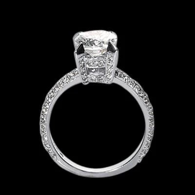 2.26 Carat Round Real Diamond Wedding Anniversary Ring