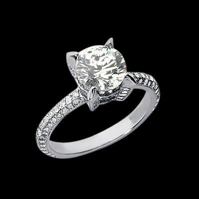 2.26 Carat Round Real Diamond Wedding Anniversary Ring