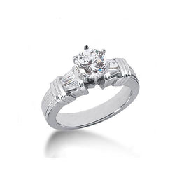 2.31 Ct Real Natural Earth Mined Diamonds Anniversary Ring White Gold Three Stone
