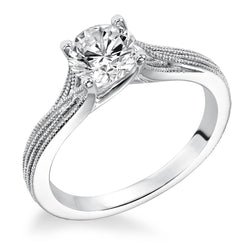 2.35 Carat Sparkling Solitaire Natural Diamond Wedding Ring 14K White Gold