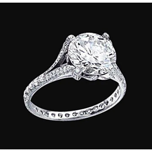 2.36 Ct. Real Diamonds Royal Engagement Ring White Gold