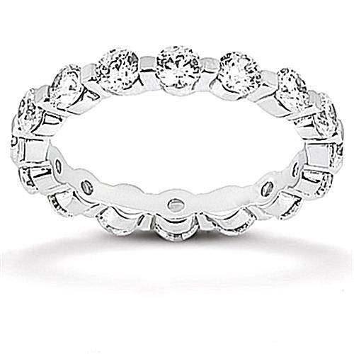 2.40 Carats Round Diamond Eternity Wedding Band Jewelry New