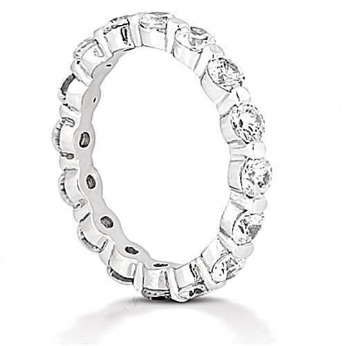 2.40 Carats Round Real Natural Earth Mined Diamond Eternity Wedding Band Jewellery New