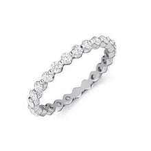 2.40 Ct Brilliant Cut Real Diamond Eternity Band 14K White Gold
