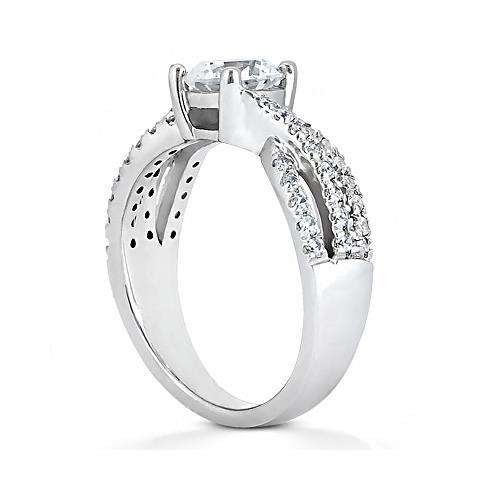 2.45 Ct. Real Diamond Engagement Ring Twisted Shank New Jewelry2
