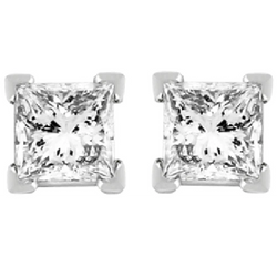 2.5 Carat Prong Set Real Diamond Stud Earring White Gold Jewelry 14K