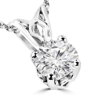 2.5 Ct Gorgeous Round Cut Diamond Solitaire Pendant