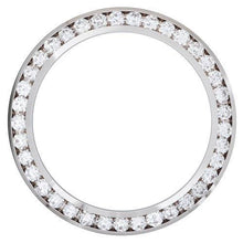 2.5 Ct. Mens Channel Set Genuine Custom Diamond Bezel To Fit Date Watch