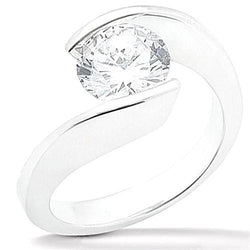 2.50 Carat Genuine Diamond Solitaire Engagement Ring Gold