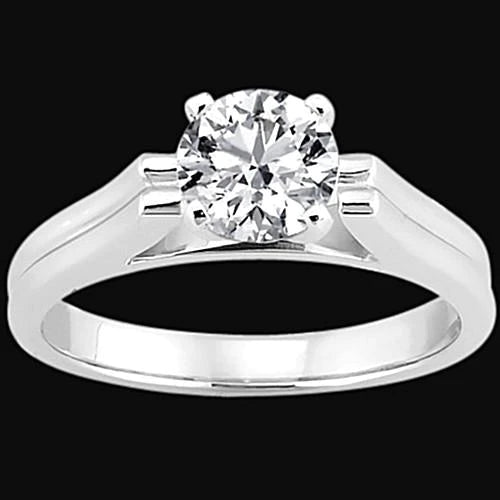 2.50 Carat Natural Diamond Solitaire Ring White Gold New