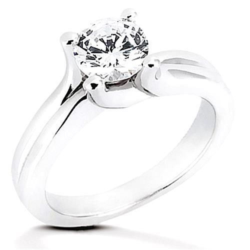 2.50 Carat Real Diamond Solitaire Engagement Ring