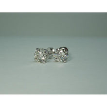 2.50 Carat Round Brilliant Real Diamonds Stud Pair Earrings