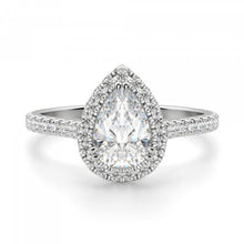 2.50 Carats Genuine Diamonds Halo Ring Gold White 14K New