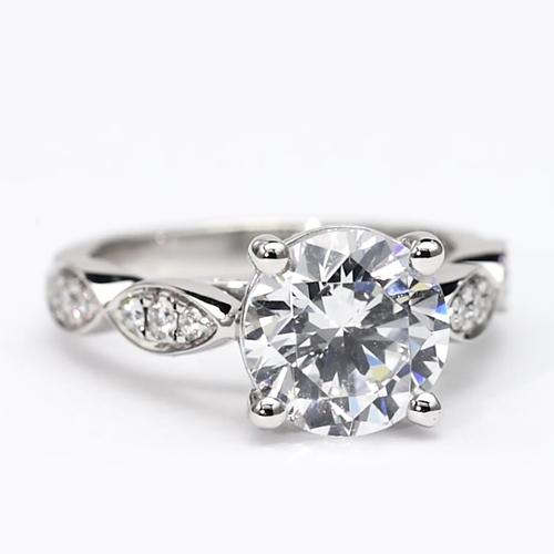2.50 Carats Women Genuine Diamond Engagement 