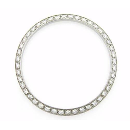 2.50 Ct Genuine Round Custom Diamond Bezel To Fit Rolex Date All Watch Models 34 Mm