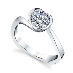 2.50 Ct Sparkling Brilliant Cut Natural Solitaire Diamond Ring