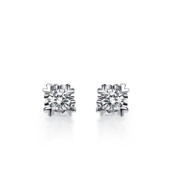 2.50 Ct Sparkling Real Brilliant Cut Diamonds Studs Earring White Gold 14K