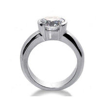 2.50 Ct. Solitaire Genuine Natural Earth Mined Diamond Ring Half Bezel Setting White Gold