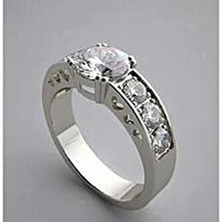 2.51 Carat Real Diamond Engagement Ring With Accents Jewelry New