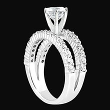 2.51 Carat Diamonds Engagement Ring Double Shank White Gold