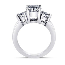 2.51 Ct. Round Real Diamonds Three Stone Anniversary Ring