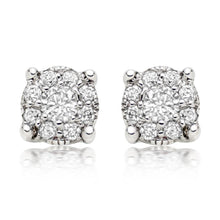 2.6 Ct Natural Round Cut Diamond Halo Women Studs Earring 14K White Gold