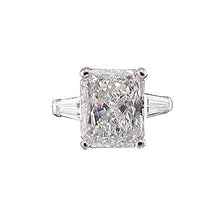 2.60 Carat Radiant Real Diamond Three Stone Anniversary Ring New
