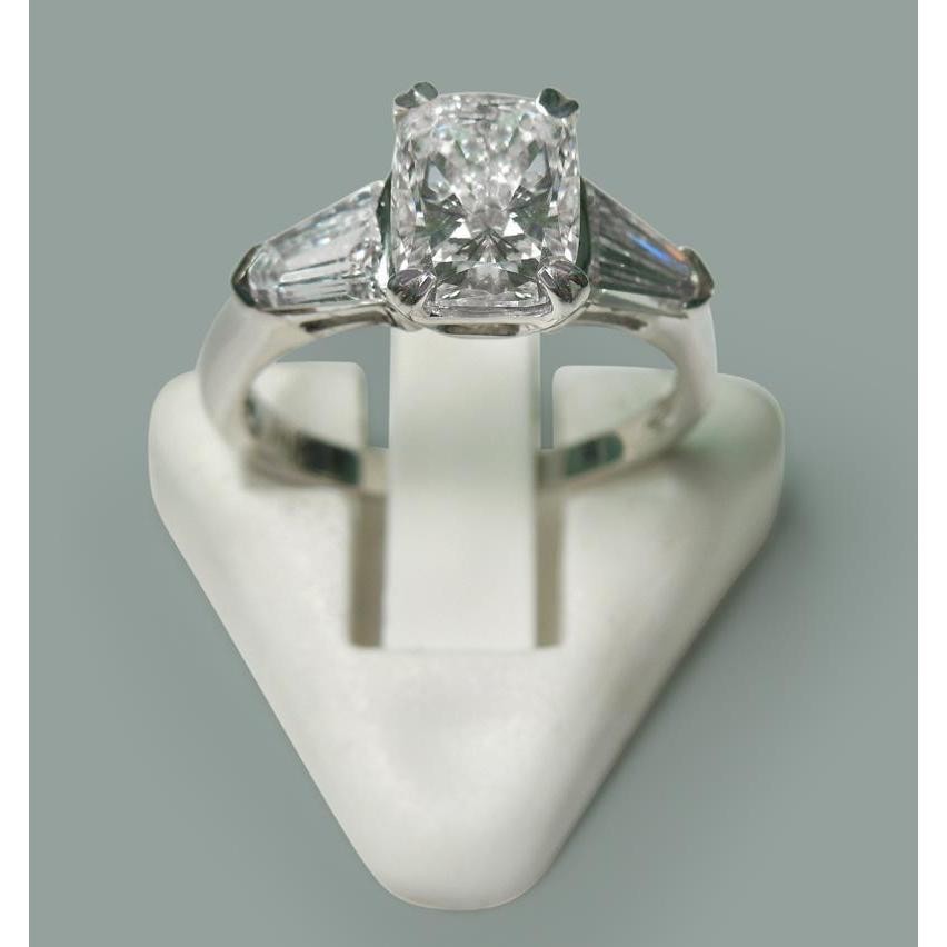 2.60 Ct Natural Radiant Diamond Three Stone Style Ring Jewelry New2