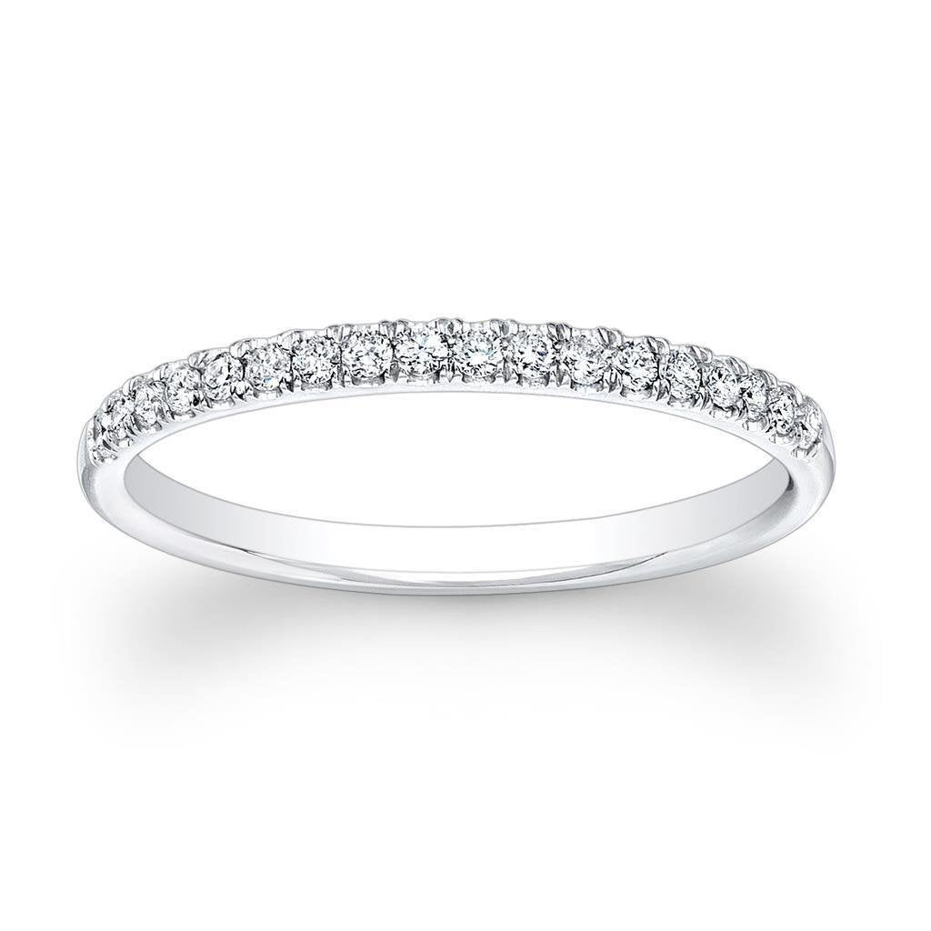 2.70 Ct Real Round Brilliant Cut Diamond Wedding Band 14K White Gold