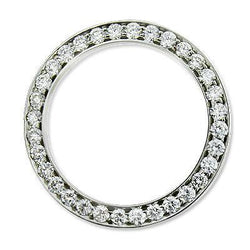 2.75 Carat Mens Custom Natural Diamond Bezel To Fit Rolex Date All Watch Model 34 mm