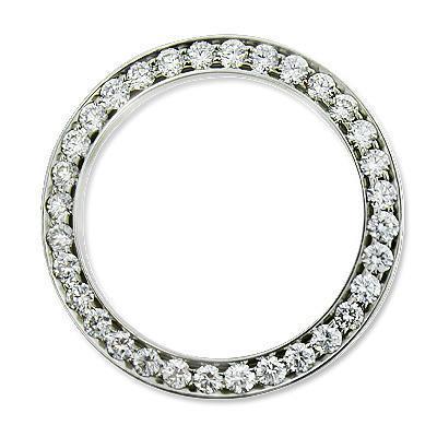 2.75 Carat Mens Custom Natural Diamond Bezel To Fit Rolex Date All Watch Model 34 mm