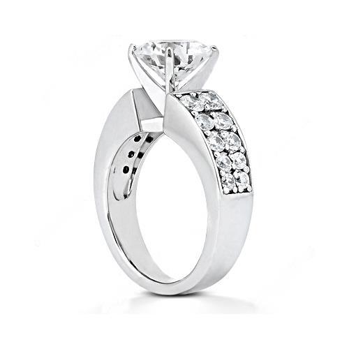 2.75 Carat New Diamonds Anniversary Ring White Gold