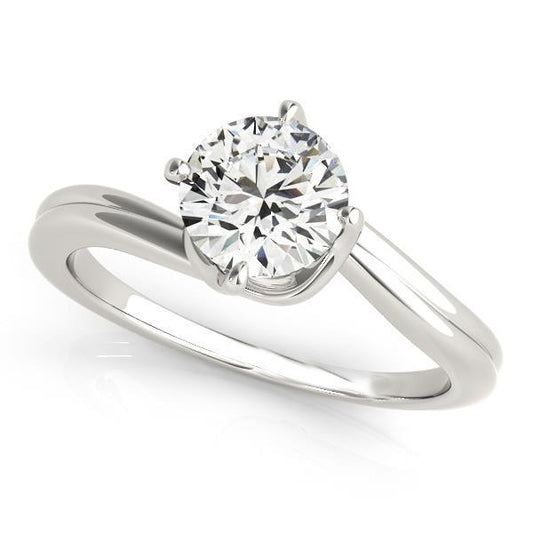 2.75 Carat Solitaire Genuine Diamond Engagement Ring White Gold