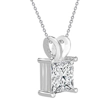 2.75 Carat Solitaire Genuine Diamond Pendant Necklace With Chain White Gold