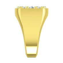 2.80 Carats Round Real Diamonds Men's Engagement Ring Two Tone Gold 14K